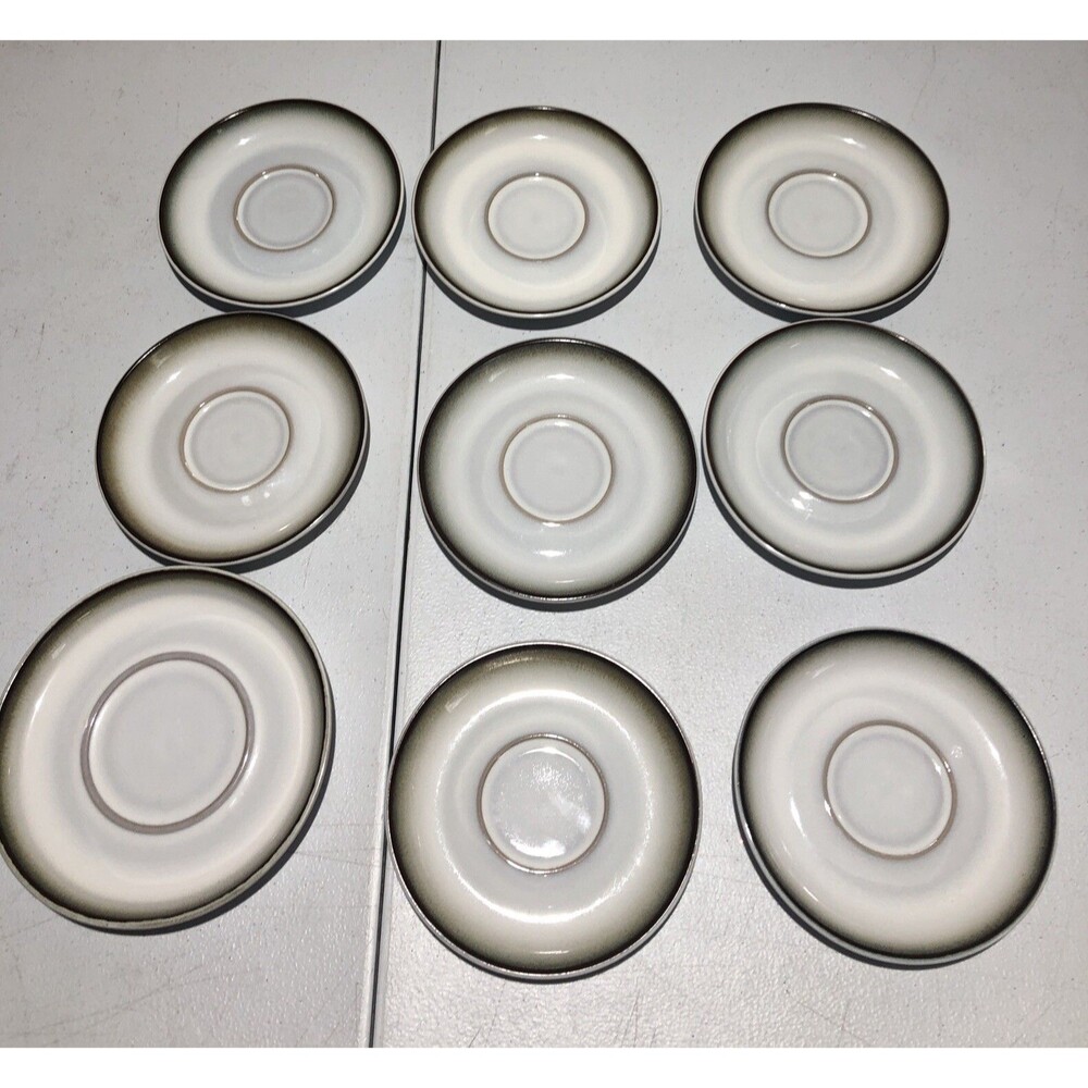 Denby England Regency Green Lot of  9 Saucers